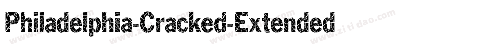Philadelphia-Cracked-Extended Italic字体转换